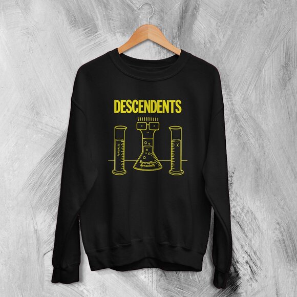 Descendents Hypercaffium Spazzinate Punk Rock Band 80s Tour Graphic Sweatshirt05 - Picture 1 of 5